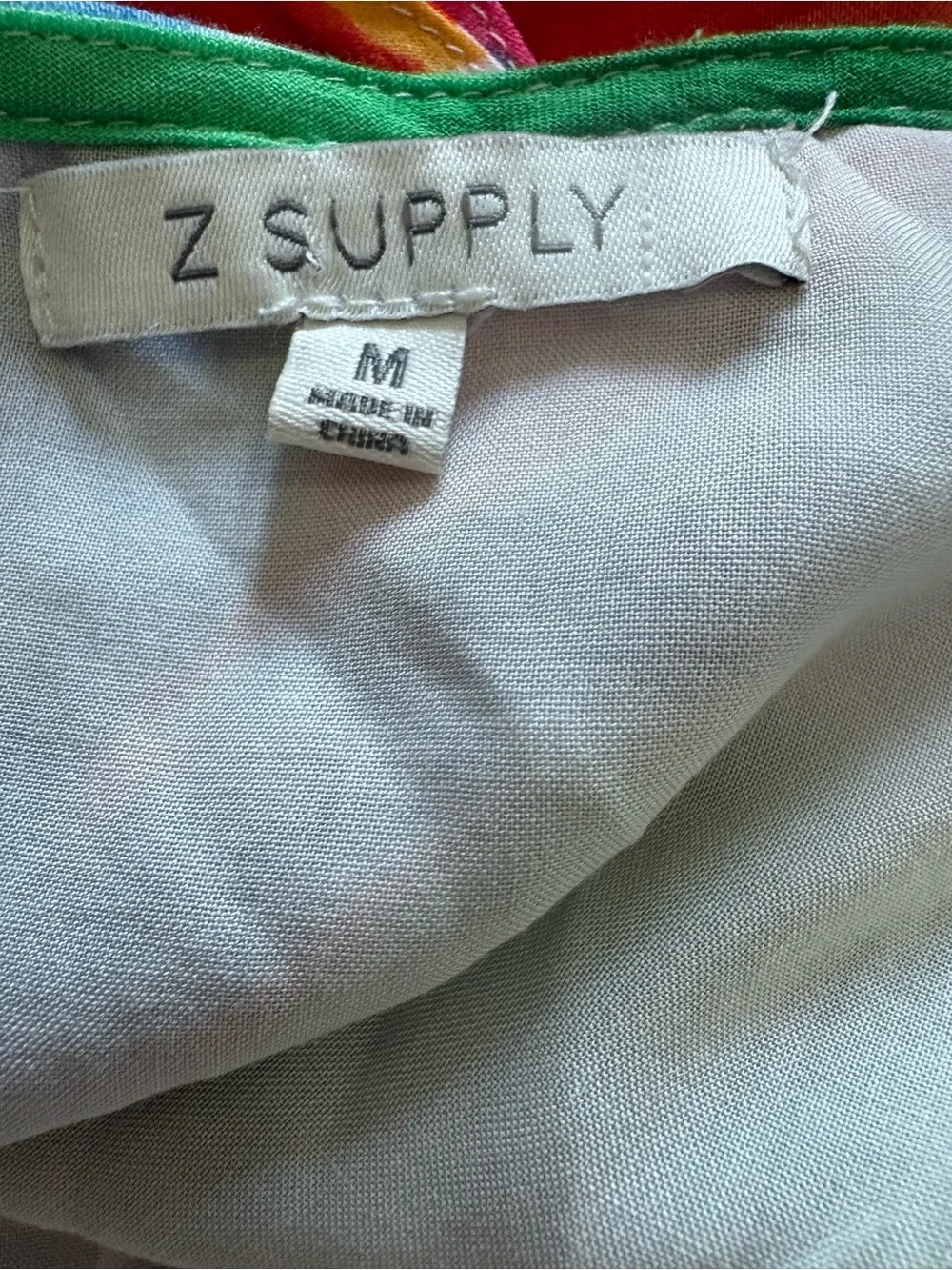Z supply Bright multicolor floral spring summer dress lightweight soft sz medium - Picture 7 of 8